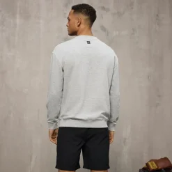 Herre Ikoniske Maksimeret Sweatshirt Lysegrå Mel