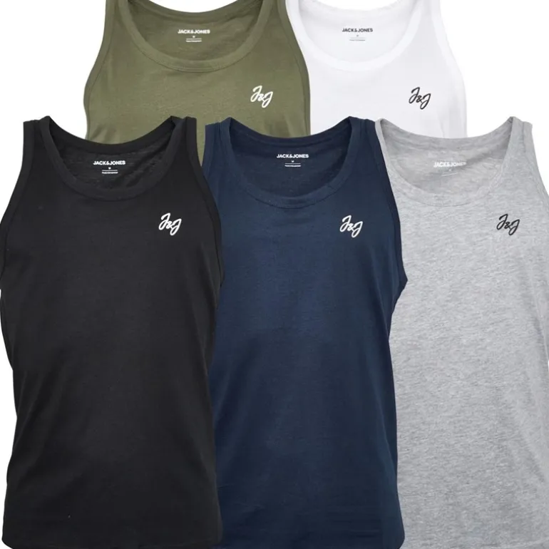 Herre Joseph Fem-Pak Veste Blå/Hvid/Grå/Kaki/Sort