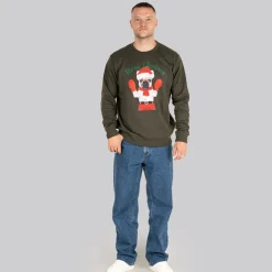 Herre Jule Sweater Olive Green