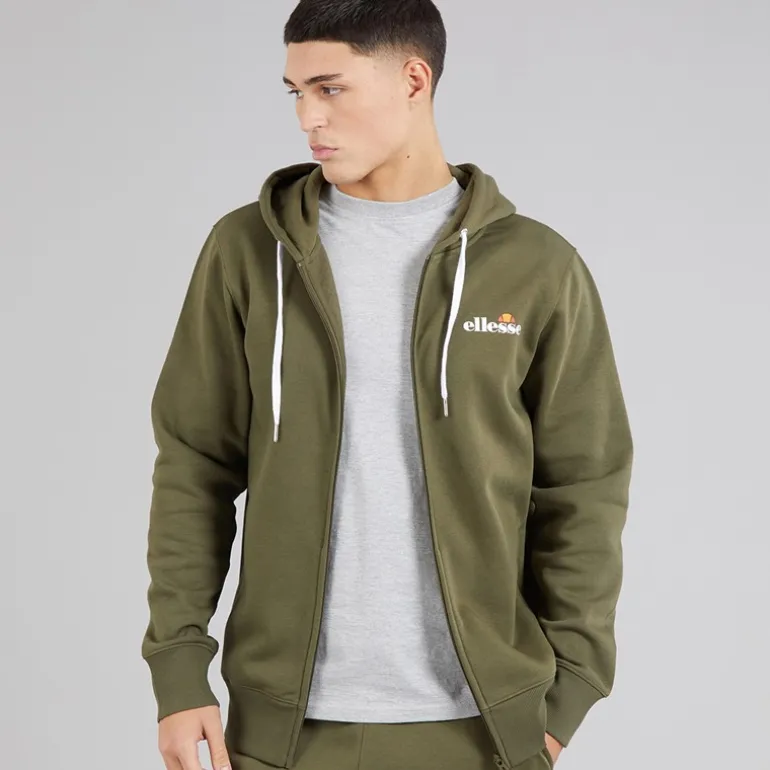 Herre Klemerio Lynlås Hættetrøje Khaki