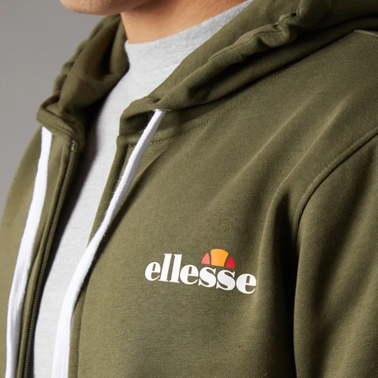 Herre Klemerio Lynlås Hættetrøje Khaki