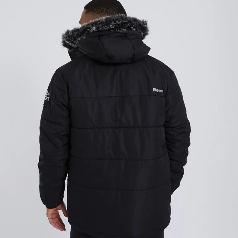 Herre Koufax Vatteret Parka Sort