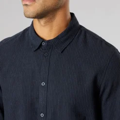 Herre Langærmet Skjorte Insignia Blue