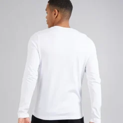 Herre Langærmet Top Hvid Prøve