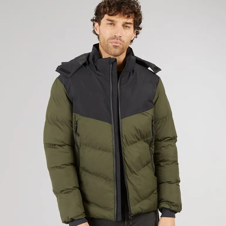 Herre Lebron Kort Jakke Olive Green