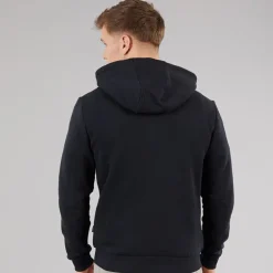 Herre lynlås hoodie Sort