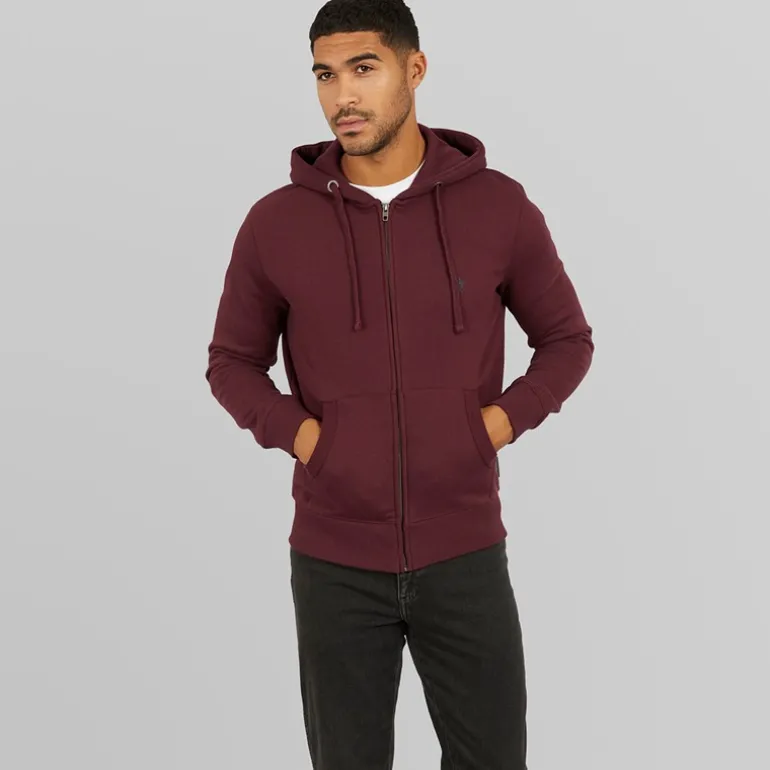 Herre lynlås hættetrøje Chateaux/Marine