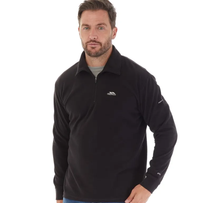 Herre Masonville 1/2 lynlås Mikro Fleece Sort