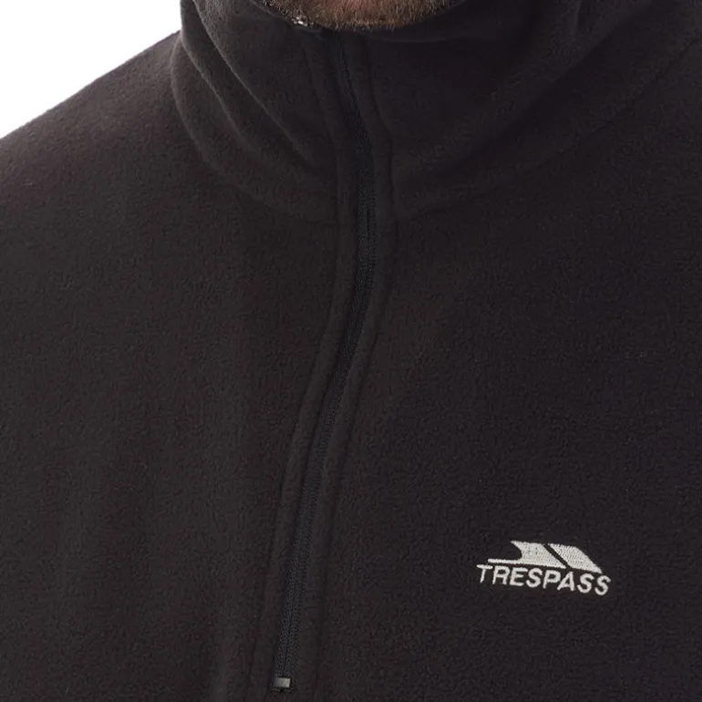 Herre Masonville 1/2 lynlås Mikro Fleece Sort