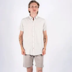 Herre Maxton Skjorter med korte ærmer beige