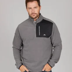 Herre Mcgeechan 1 / 2 Zip Micro Fleece Mellem Grå