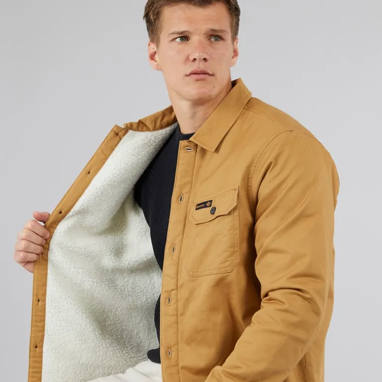 Herre Merrin Borg Arbejdsjakke Camel Brun