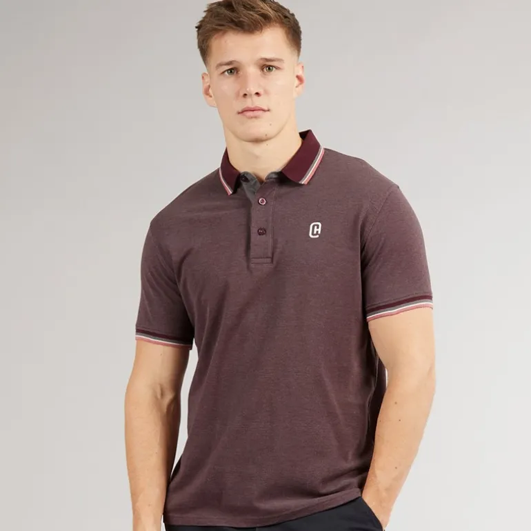 Herre Mettormoore Polo Burgundy
