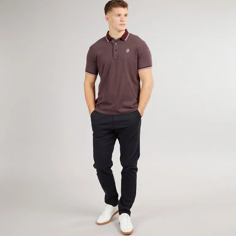 Herre Mettormoore Polo Burgundy