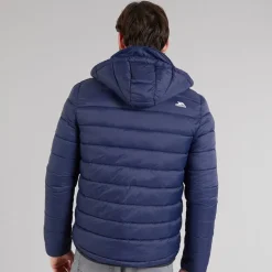 Herre Mikail Mikro Polstret Hættejakke Blå