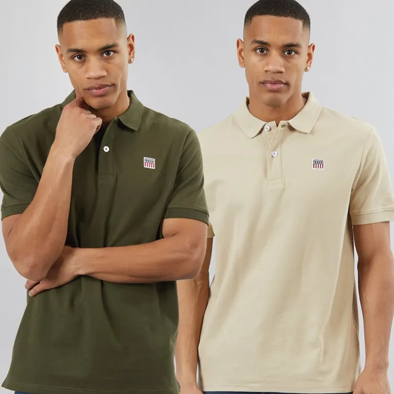 Herre Mike To-pak Polotrøjer Humus/Skovnat