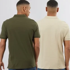 Herre Mike To-pak Polotrøjer Humus/​Skovnat