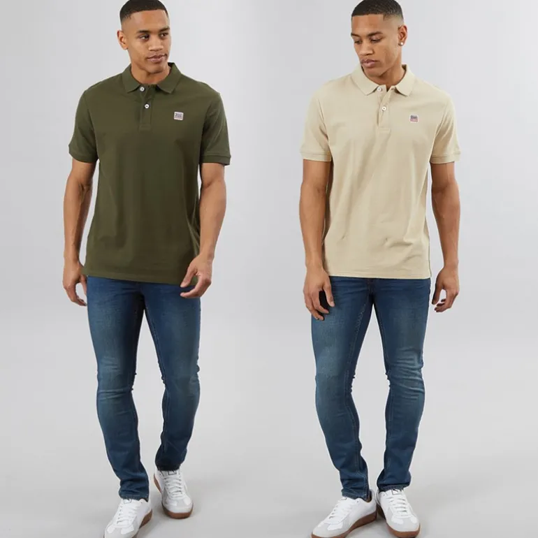 Herre Mike To-pak Polotrøjer Humus/Skovnat