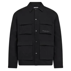 Herre Nylon Overshirt Sort