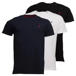 Herre Ohio 3-pak T-shirts Tap Sko/​Lyse Hvid/​Mørk Saft