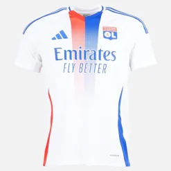 Herre OL Olympique Lyon 24/25 Hjemme Trøje Hvid