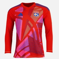 Herre OL Olympique Lyon 24/25 Målmands Trøje Langærmet Rød