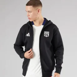 Herre OL Olympique Lyon Anthem Jakke Sort