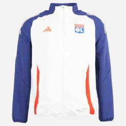 Herre OL Olympique Lyon Præsentationsjakke White Tint/Midnight Indigo/Bright Red
