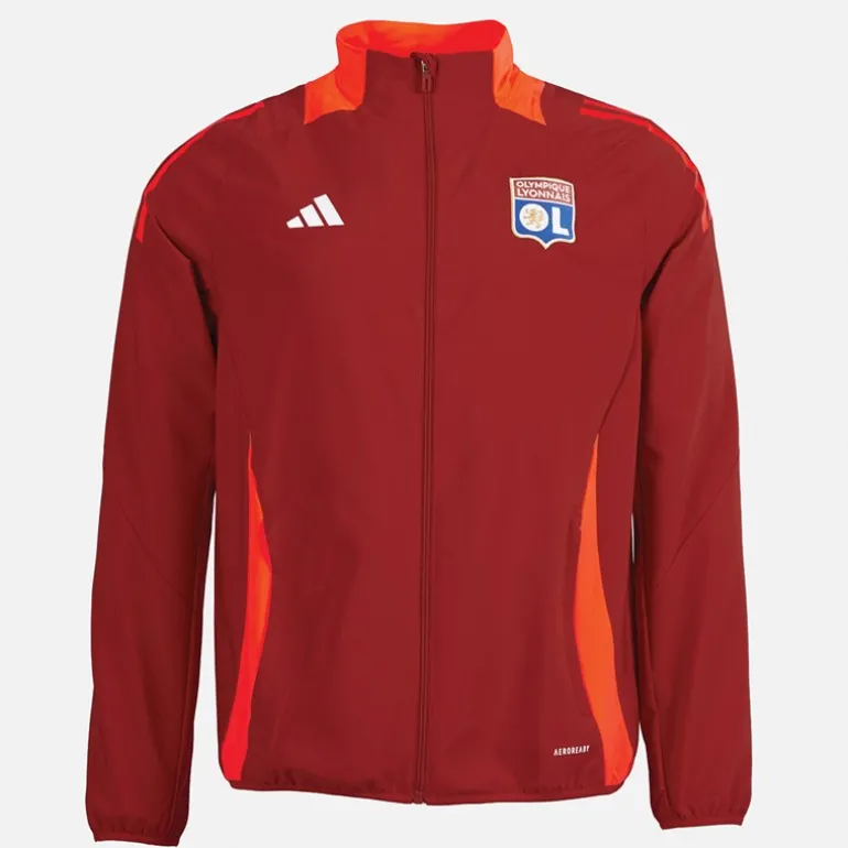 Herre OL Olympique Lyon Præsentationsjakke Team Power Red 2