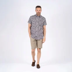 Herre Oliver Kortærmet Skjorte Marineblå