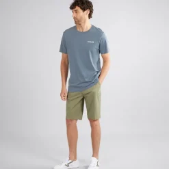 Herre O&O Grafik T-shirt Blå/​Brun