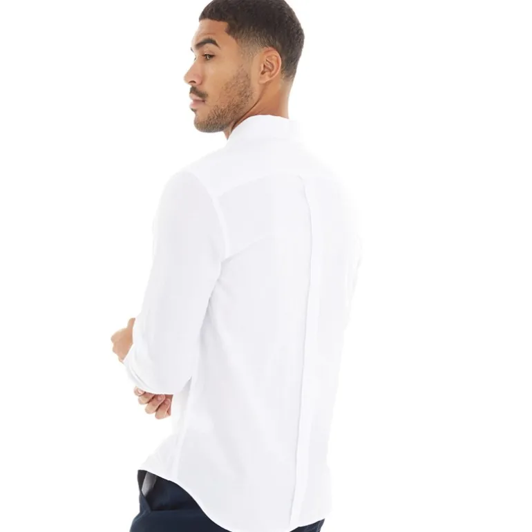 Herre Oxford Langærmet shirts Hvid