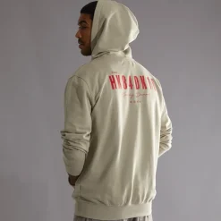 Herre Pacs Hættetrøje Lys Sand