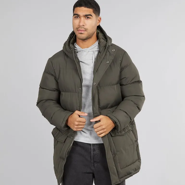 Herre Parka Row Jakke Khaki