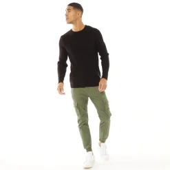 Herre Paul Warner AKM 111 Cargobukser Olivengrøn