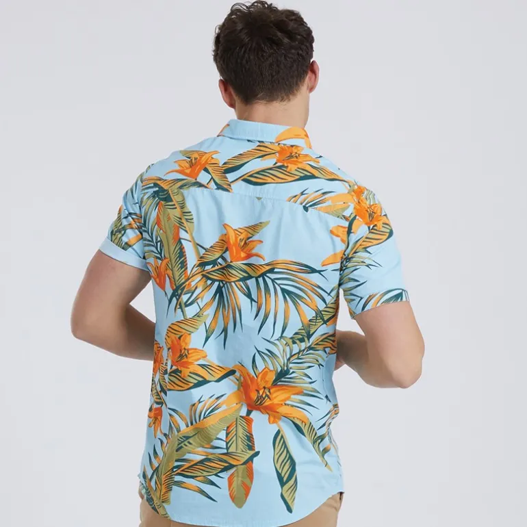 Herre Pinba Skjorter med korte ærmer Blå