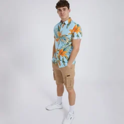 Herre Pinba Skjorter med korte ærmer Blå