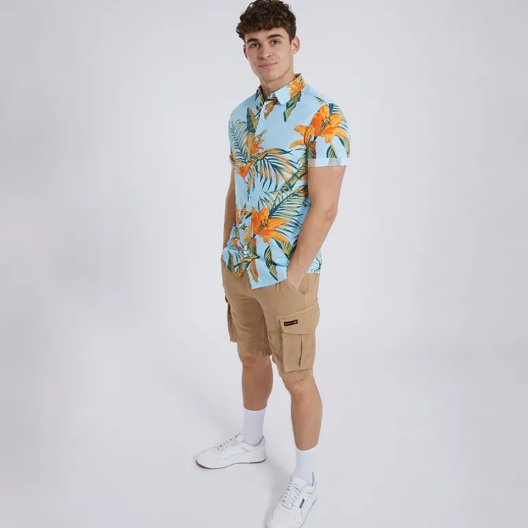 Herre Pinba Skjorter med korte ærmer Blå