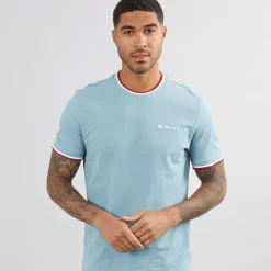 Herre Pique Ringer T-shirt Petrol