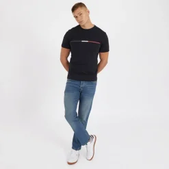 Herre Princed Jeans med lige pasform Stenvasket