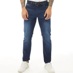 Herre Princed Straight Fit Jeans Mørk Vask
