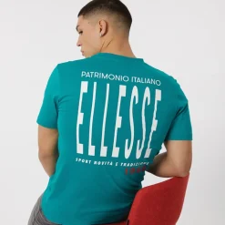 Herre Retanna T-shirt med logo på ryggen Mørkegrøn