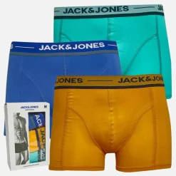 Herre Rex Ensfarvet Tre Pak Boxer Trusser Dazzling Blue/​Pool Blue/​Iceland Poppy