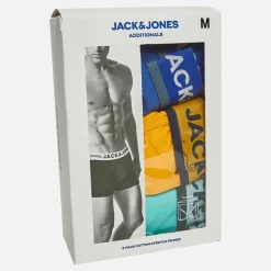 Herre Rex Ensfarvet Tre Pak Boxer Trusser Dazzling Blue/​Pool Blue/​Iceland Poppy