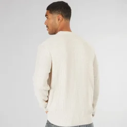 Herre Rice Strikket Jumper Havre