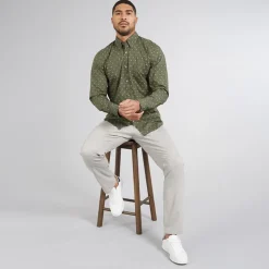 Herre Rickert Skjorte Open Green