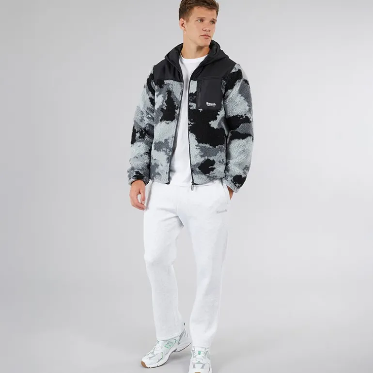 Herre Riota Joggingbukser med Åben Kant Lys Gråmeleret