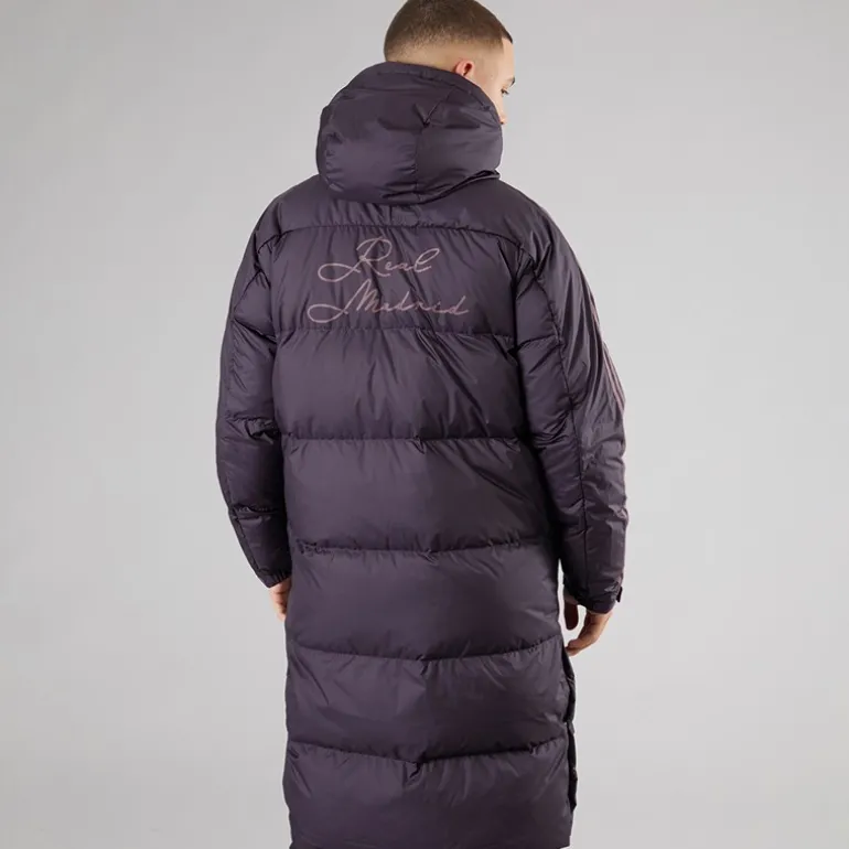 Herre RMCF Real Madrid sæsonbetrukket hættejakke Aurora Black