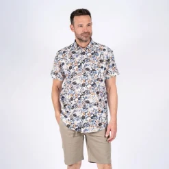 Herre Rolf Kortærmet Skjorte Naval Blå