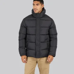 Herre Row Mellemlag Fleece Jakke Sort